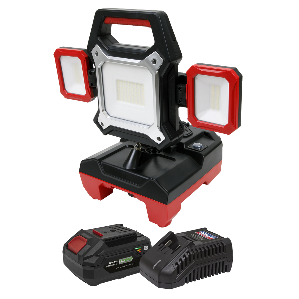 SV20 Series 2-in-1 Cordless/Corded 45W SMD LED Worklight Kit 20V 4Ah