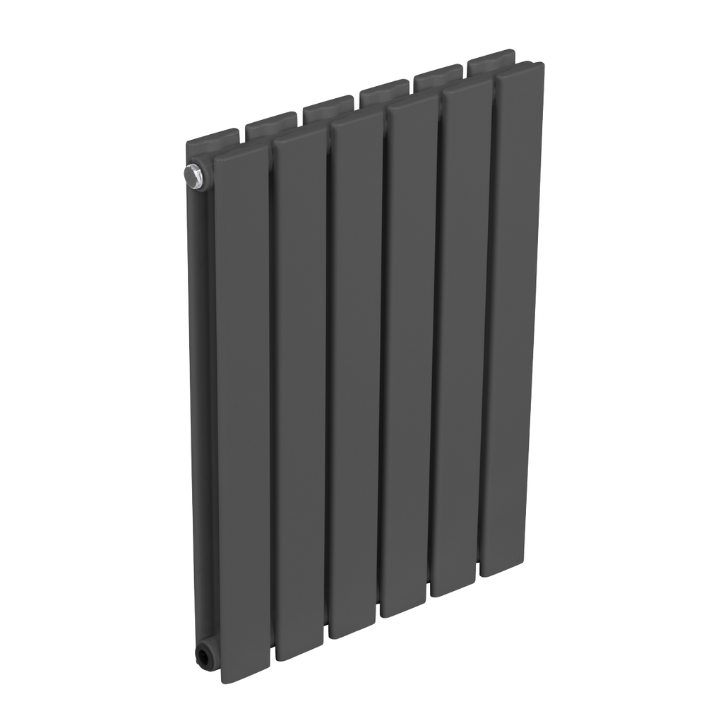 Baridi Horizontal Radiator Contemporary Double Flat Panel Design 420 x 600mm – Anthracite