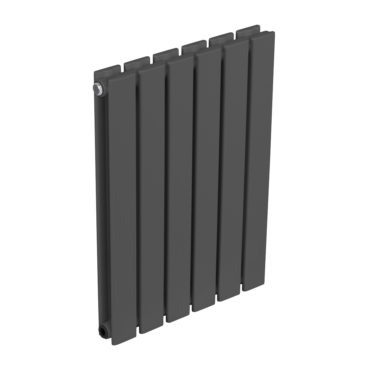 Baridi Horizontal Radiator Contemporary Double Flat Panel Design 420 x 600mm – Anthracite