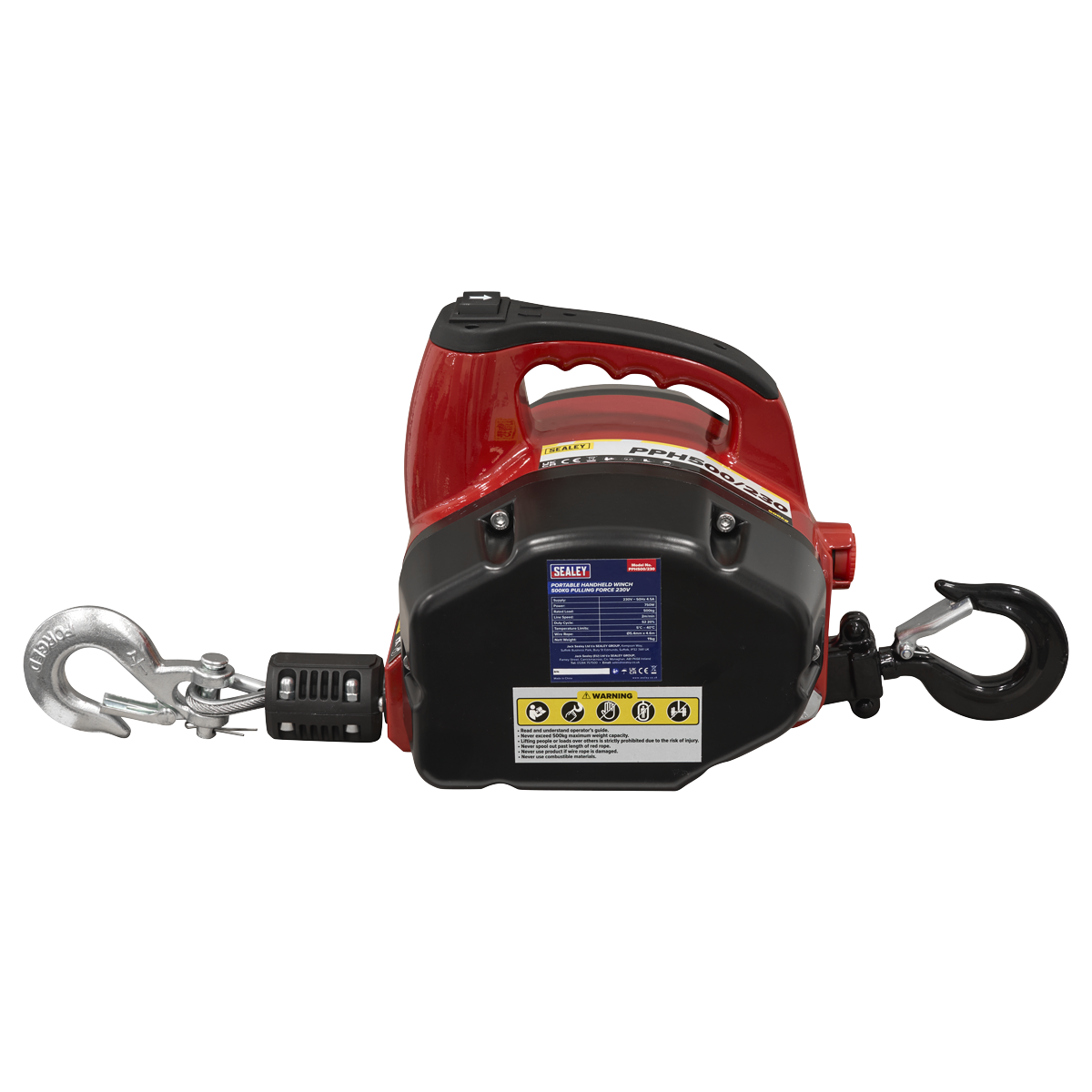 Portable Handheld Winch 500kg Pulling Force 230V
