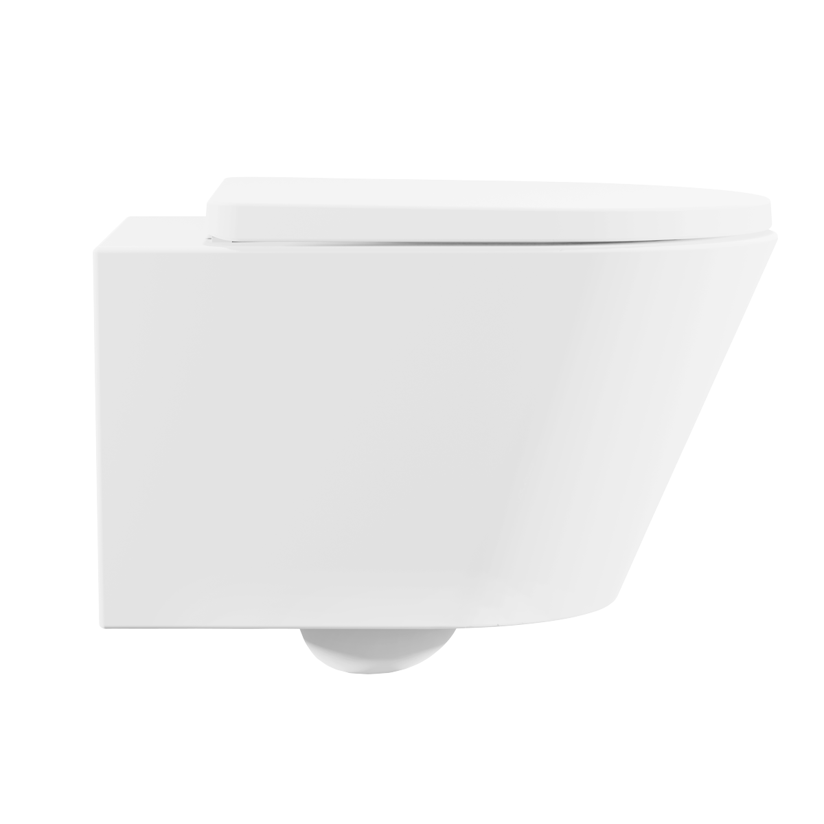 Wall Hung Toilet with Soft Close Seat & Rimless Flush – White