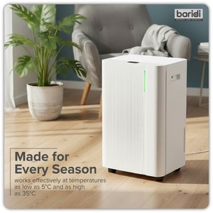 Baridi Dehumidifier with Digital Display & 24hr Timer 20L - White