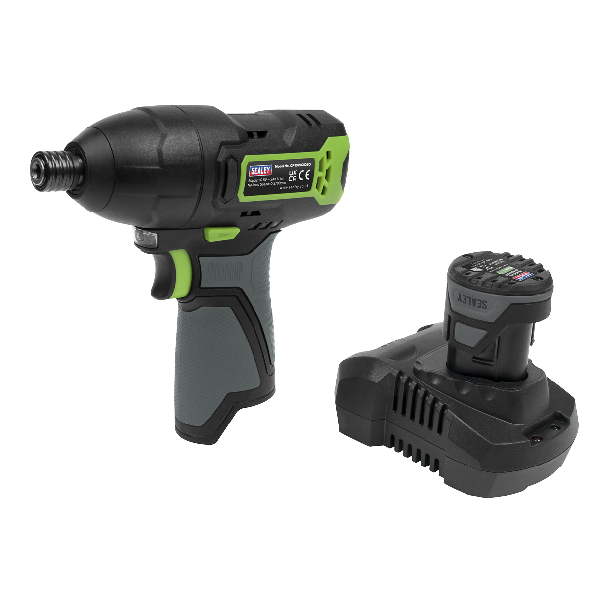 SV10.8 Series Cordless Impact Driver Kit 1/4"Hex, Euro Plug (CP108VCIDEU)