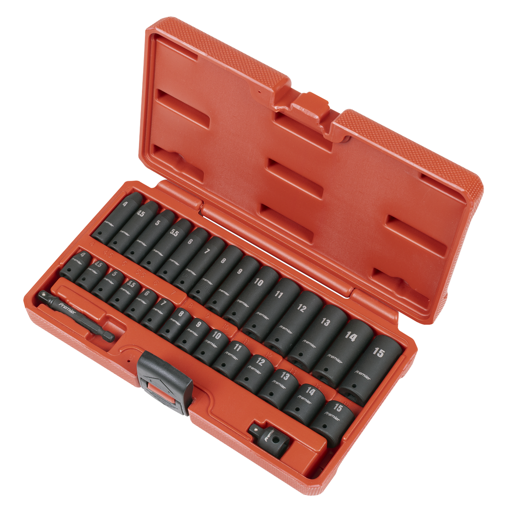 Premier Impact Socket Set 30pc 1/4"Sq Drive (AK5640M)