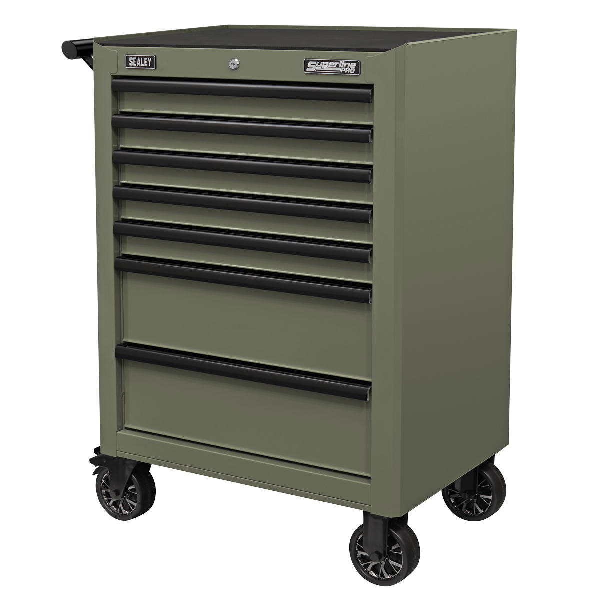 Superline PRO® Heavy-Duty Rollcab 7 Drawer - Khaki