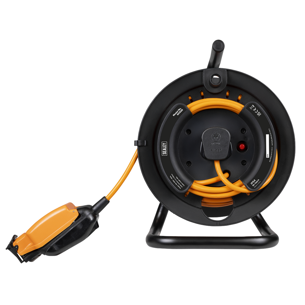 Weatherproof In-Line Socket Reel 25m IP54 (GCR25)