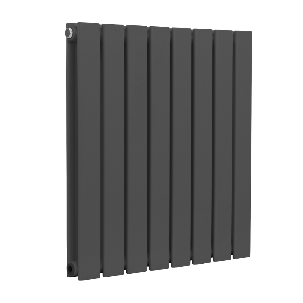 Baridi Horizontal Radiator Contemporary Double Flat Panel Design 600 x 560mm – Anthracite