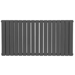 Baridi Horizontal Radiator Contemporary Double Flat Panel Design 600 x 1190mm – Anthracite
