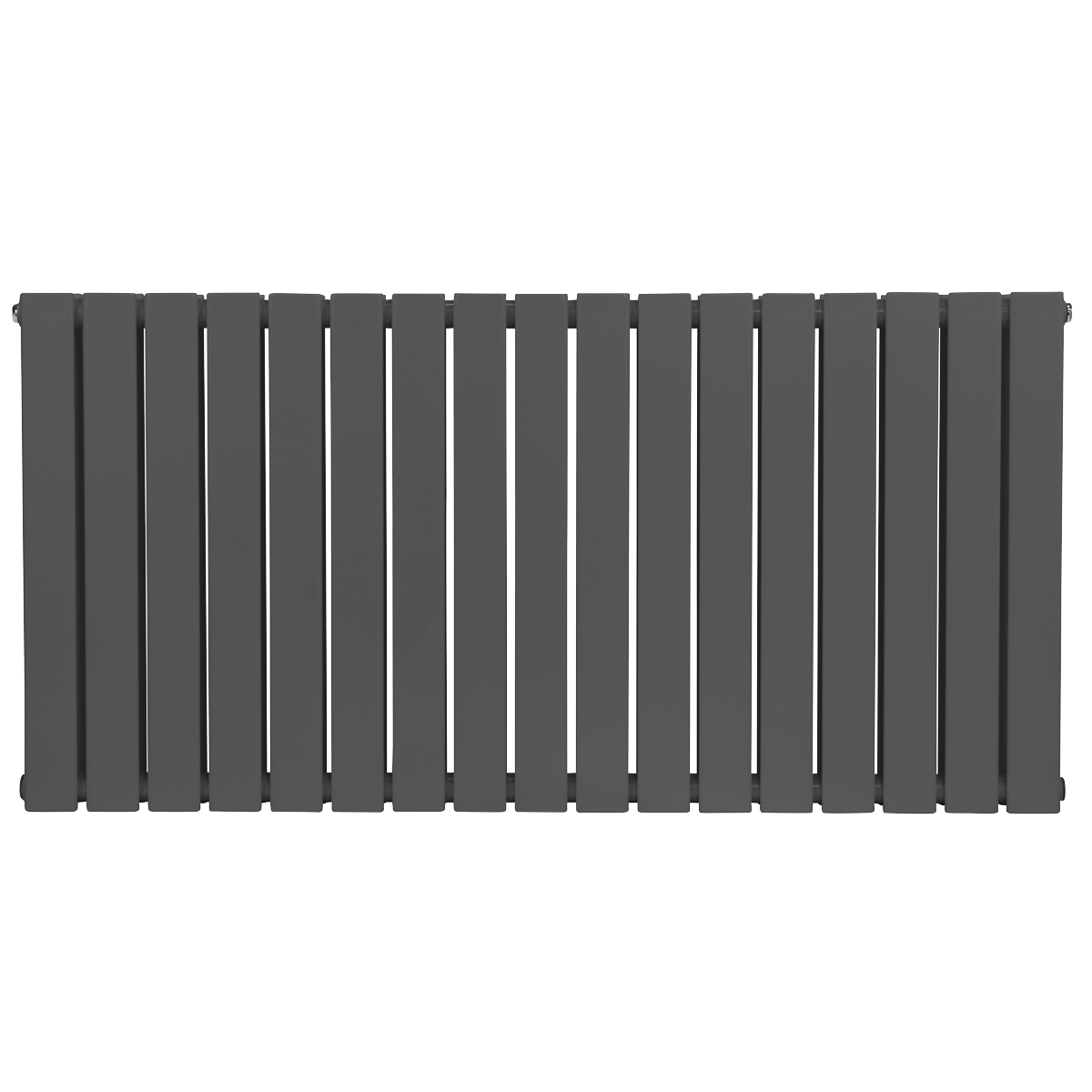 Baridi Horizontal Radiator Contemporary Double Flat Panel Design 600 x 1190mm – Anthracite