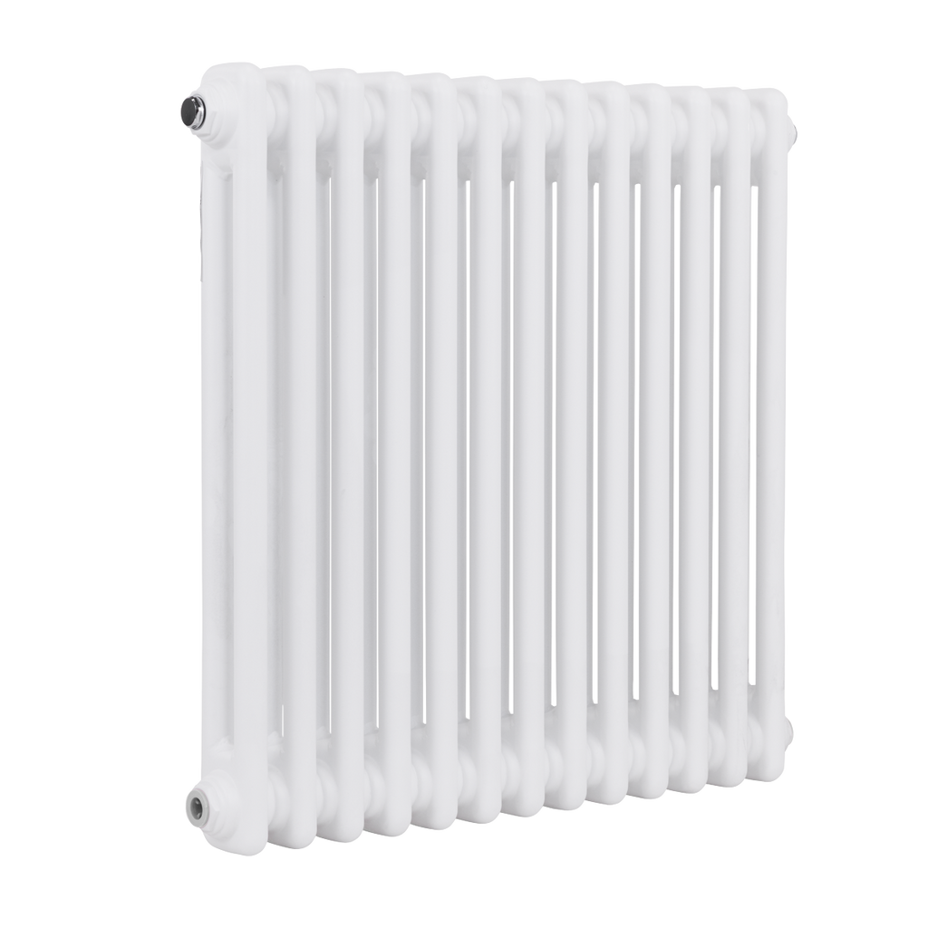 Baridi Horizontal Traditional 2 Column Radiator 600 x 607mm – White