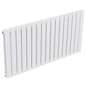 Baridi Horizontal Radiator Contemporary Double Flat Panel Design 600 x 1190mm – White