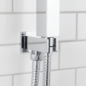 Concealed Thermostatic Shower Set 20 x 20cm Square Head & Hand Shower - Chrome