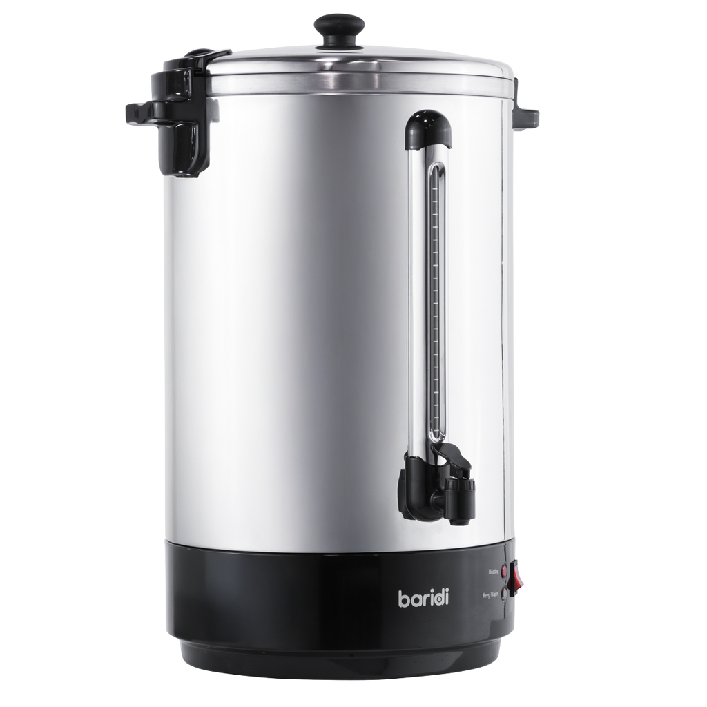 Baridi Hot Water Boiler, Tea Urn 30L Capacity - Stainless Steel