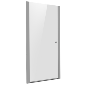 Pivot Shower Door 800 x 1850mm, 6mm Tempered Glass, Reversible - Chrome