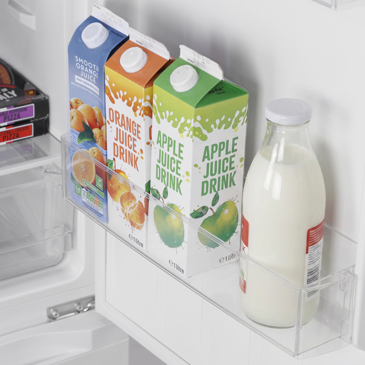 Baridi 50/50 Smart Frost Fridge Freezer 254L Capacity – White