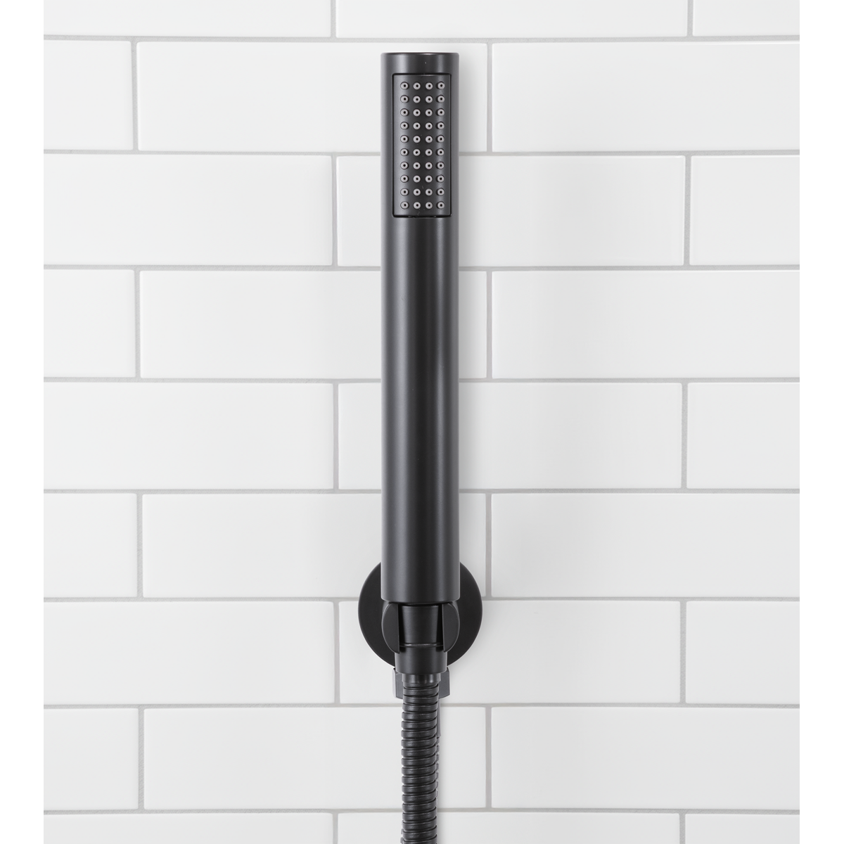 Concealed Thermostatic Shower Set, 20cm Round Head & Hand Shower - Black