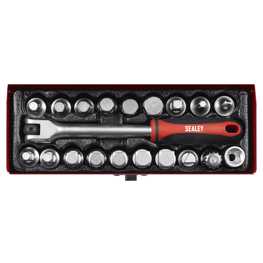 Oil Drain Plug Key Set 3/8"Sq Drive 20pc