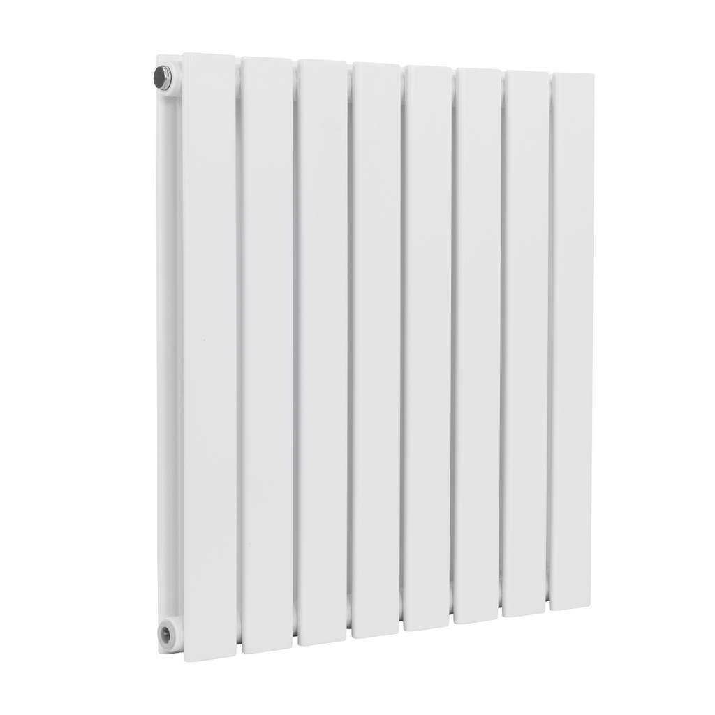 Baridi Horizontal Radiator Contemporary Double Flat Panel Design 600 x 560mm – White