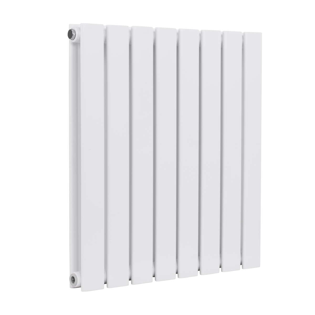 Baridi Horizontal Radiator Contemporary Double Flat Panel Design 600 x 560mm – White