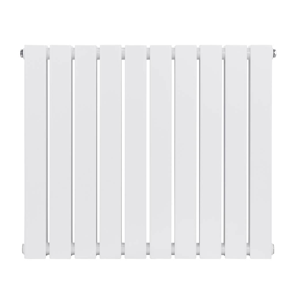 Baridi Horizontal Radiator Contemporary Double Flat Panel Design 600 x 700mm - White