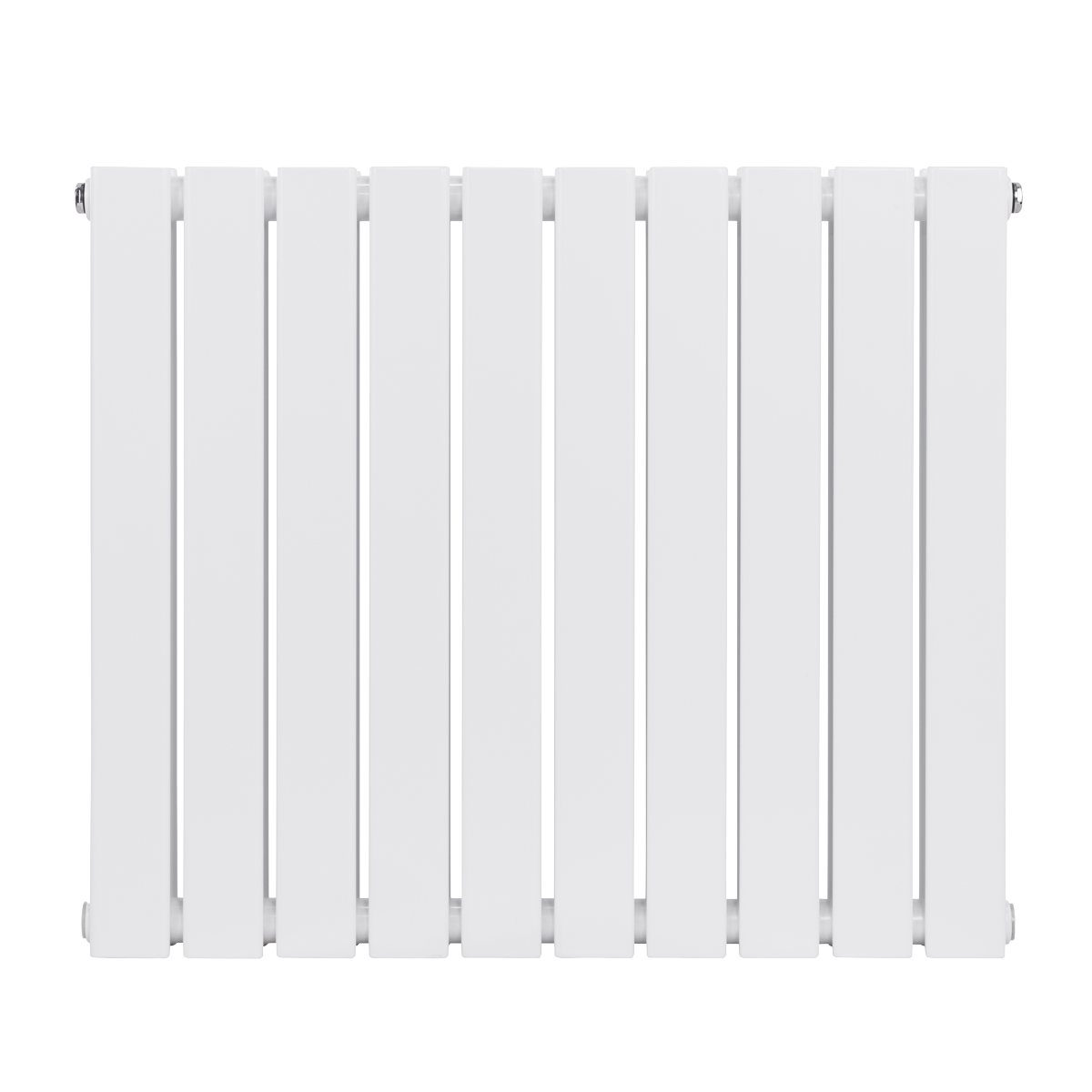 Baridi Horizontal Radiator Contemporary Double Flat Panel Design 600 x 700mm - White