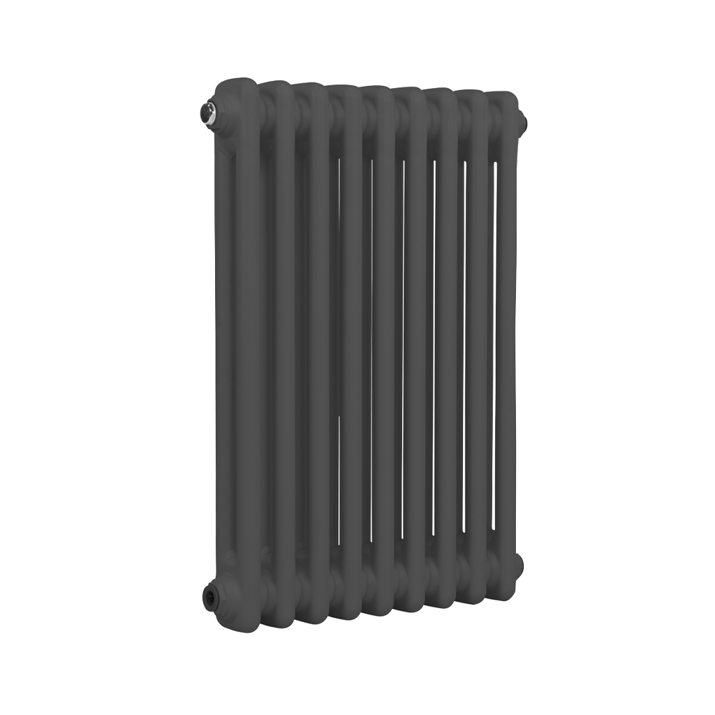 Baridi Horizontal Traditional 2 Column Radiator 600 x 427mm – Anthracite