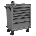 Superline PRO® Rollcab 6 Drawer with SG Swivel Base 100mm Vice