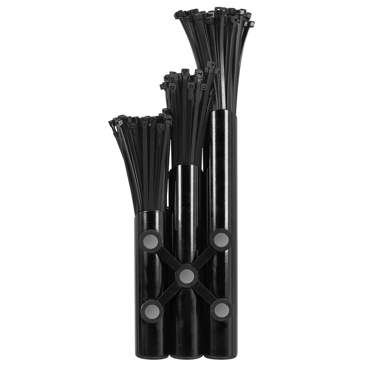 Large Magnetic Cable Tie Holder - Black