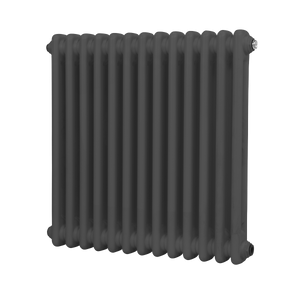 Baridi Horizontal Traditional 2 Column Radiator 600 x 607mm – Anthracite