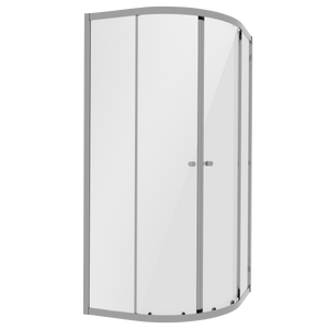 Quadrant Shower Entry Enclosure 800 x 800 x 1850mm with 6mm Tempered Glass - Chrome