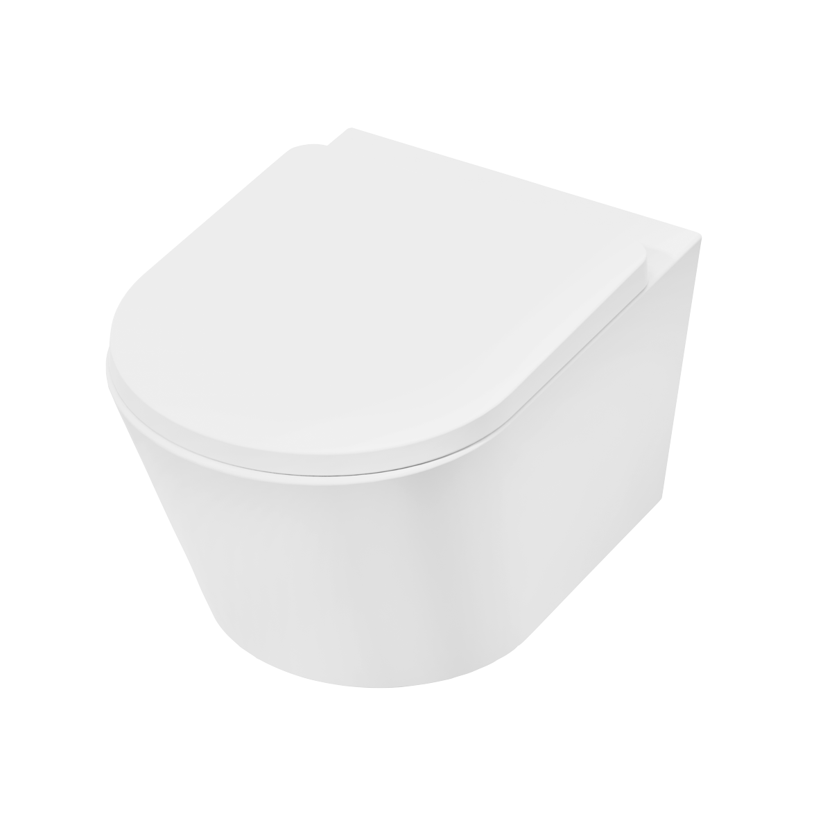 Wall Hung Toilet with Soft Close Seat & Rimless Flush – White