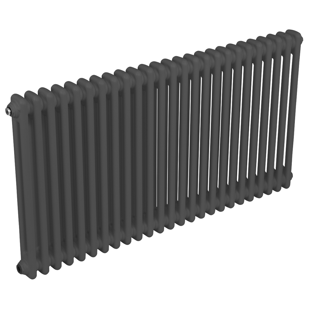 Baridi Horizontal Traditional 2 Column Radiator 600 x 1147mm – Anthracite