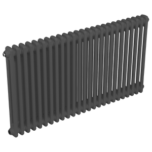 Baridi Horizontal Traditional 2 Column Radiator 600 x 1147mm – Anthracite