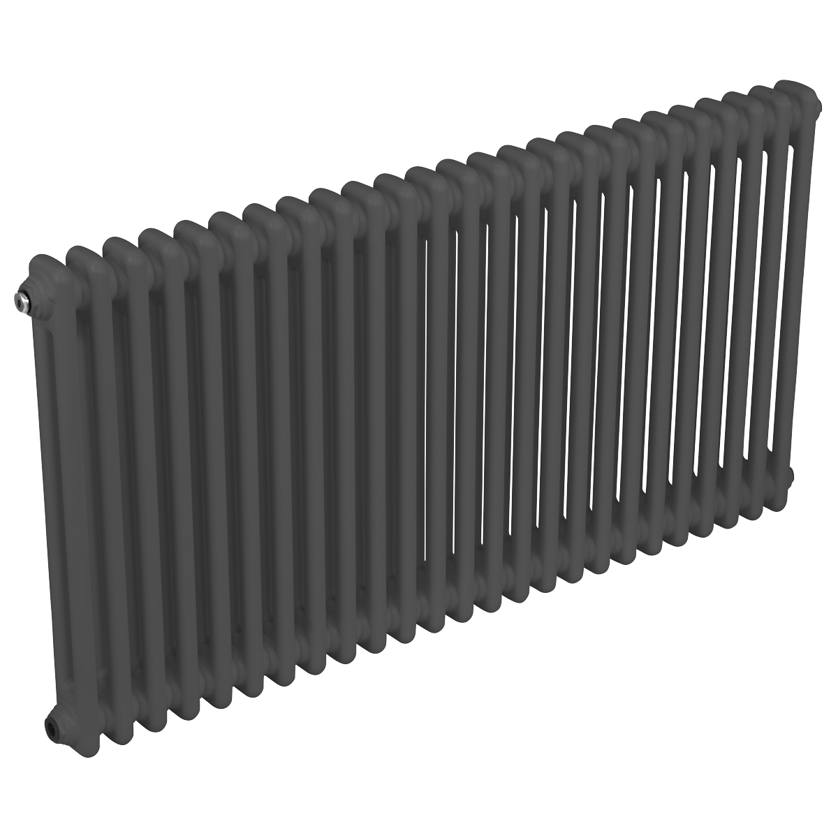 Baridi Horizontal Traditional 2 Column Radiator 600 x 1147mm – Anthracite