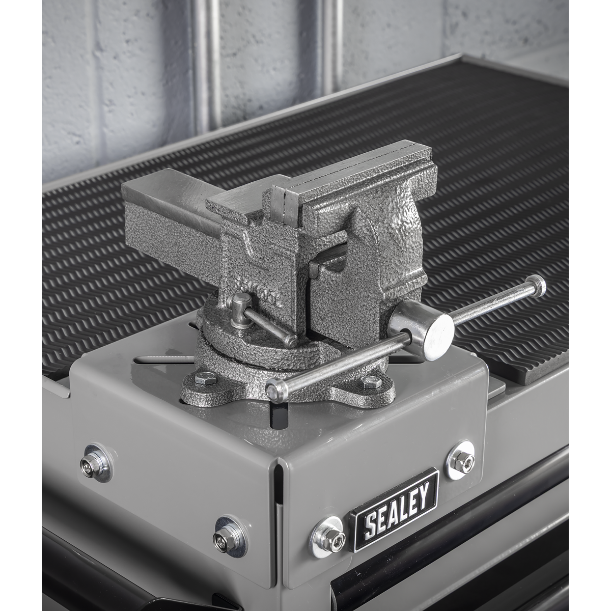 Superline PRO® Rollcab 6 Drawer with SG Swivel Base 100mm Vice