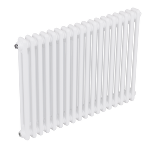 Baridi Horizontal Traditional 2 Column Radiator 600 x 832mm – White