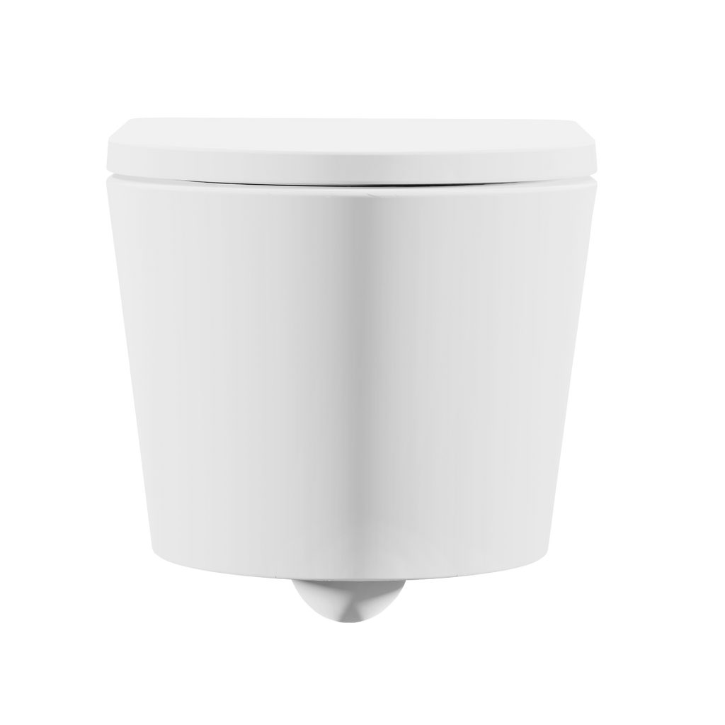 Wall Hung Toilet with Soft Close Seat & Rimless Flush – White