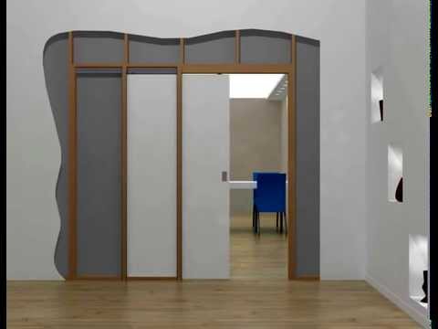 HIDEAWAY™ POCKET DOOR KIT - OPEN AND CLOSE