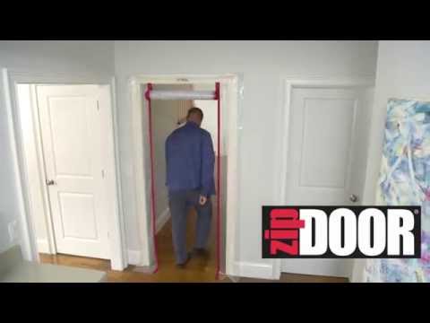 ZipWall Dust Barrier ZipDoor Kits - How to Cover Doors during Remodeling or Construction