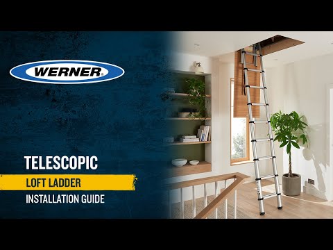 Werner Aluminium Telescopic Loft Ladder DJM Direct