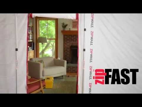 ZipWall ZipFast Reusable Barrier Panels – How to Contain Dust without Plastic Sheeting