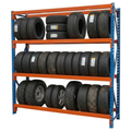 2-Level Tyre Rack 200kg Capacity Per Level