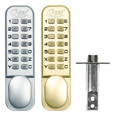 Asec Mechanical Combination Push Button Digital Code Door Lock with Holdback