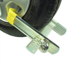 Bulldog Security GA50 Budget Wheel Tyre Clamp Multiclamp with Padlock - Zinc Plated