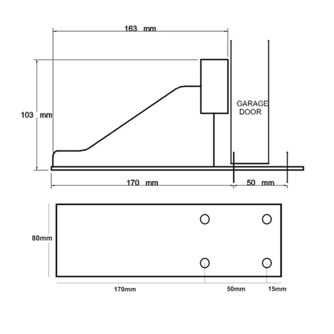 Bulldog GD20 Surface Mounted Garage Door Lock