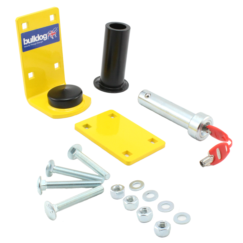 Bulldog Security GD400 Heavy Duty Garage Door Lock - Yellow
