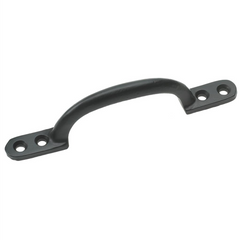 Cast Iron Hot Bed Cupboard Cabinet Shed Door Pull Handle 7" - Black