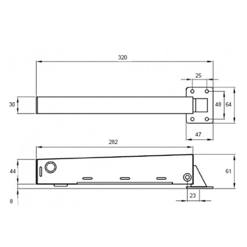 D&E DC2600 Adeco Heavy Duty Hydraulic Adjustable Spring Garden Gate Closure Closer 50kg Black