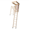 DJM Direct SW26-5 3 Section Deluxe Eco Timber Folding Attic Loft Ladder with Insulated Hatch