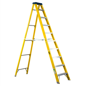DJM Direct Heavy Duty Electricians Fibreglass Step Ladders EN131 30000v 150kg 3.30m
